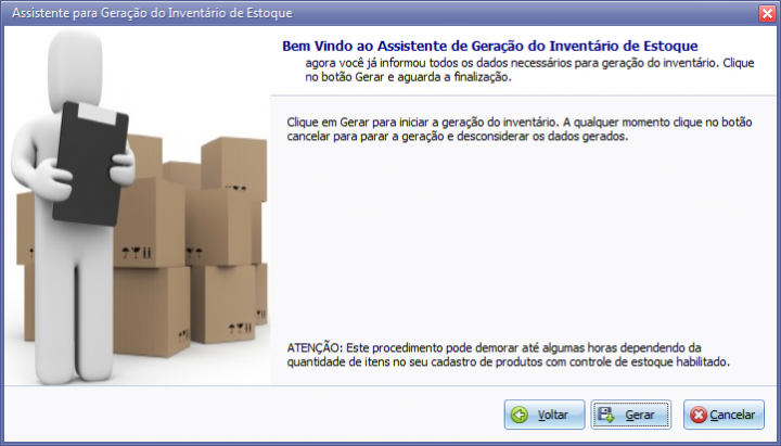 Relatórios Gerar Inventário Rede Software Comércio E Serviços De Informática Ltda 1364